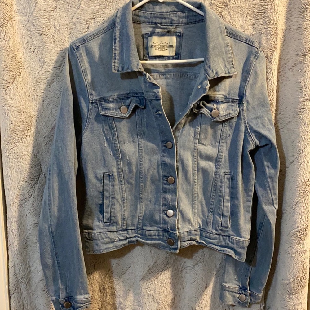 Juniors Large denim jacket